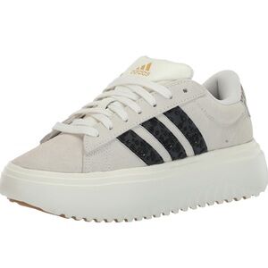 ADIDAS x Grand Court Platform Suede Sneakers [Womens 6.5]